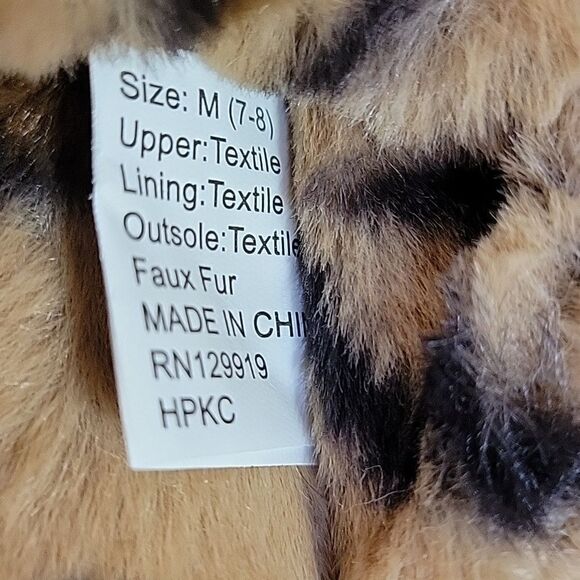 NEW JESSICA SIMPSON WOMEN'S FAUX FUR CHAIN LINK EMBELLISHED SLIDE SLIPPERS - Picture 10 of 12